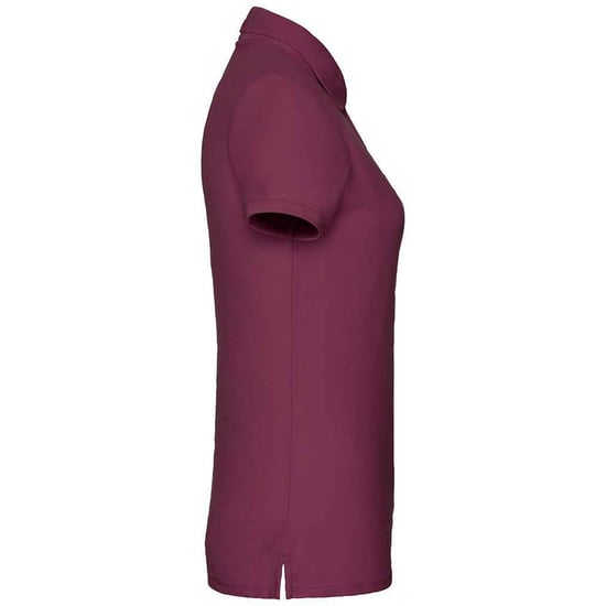 Fruit of the Loom Damen Poloshirt Lady Fit Piqué (Burgunderrot) - Image 3