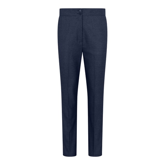 Marineblauer dreiteiliger Tailored Fit-Anzug für Damen mit Prince-of-Wales-Karo - Image 5
