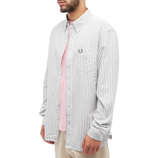 Fred Perry - Gestreiftes Oxford-Hemd „Field" in Grün - Image 2