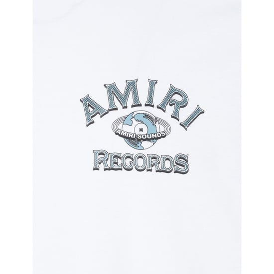 Weißes T-Shirt mit Amiri Global Records-Logo - Image 3