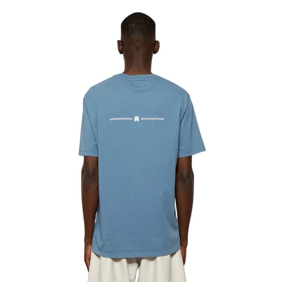 Amiri - T-Shirt mit „MA Bar Club"-Logo in Blau - Image 3