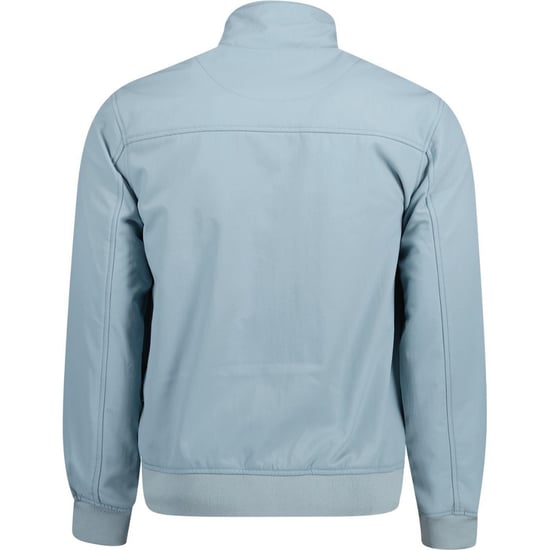 Lyle & Scott Fleece-gefütterte blaue Away-Jacke mit Trichterkragen - Image 2