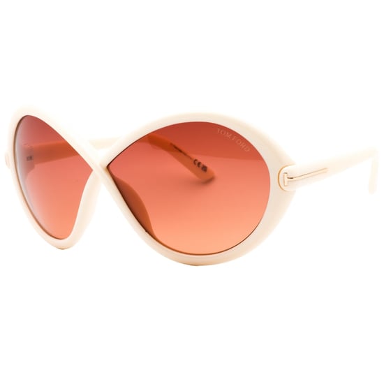 Tom Ford - Sonnenbrille mit elfenbeinfarbenem Rahmen und Bordeaux-Gläsern mit Farbverlauf - Image 2