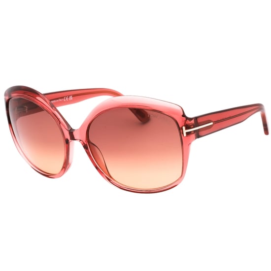 Tom Ford - Sonnenbrille mit Verlaufsgläsern in Bordeauxrot und glänzendem Rahmen in Rosa - Image 2