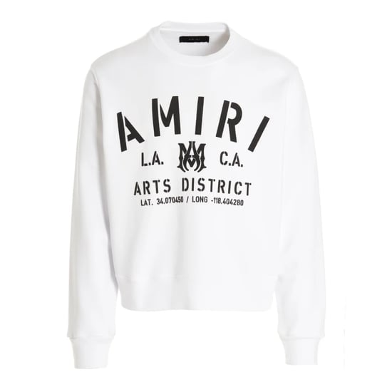 Weißes Sweatshirt mit Amiri-Schablonenlogo - Image 1