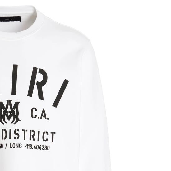 Weißes Sweatshirt mit Amiri-Schablonenlogo - Image 4
