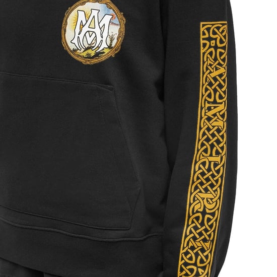 Amiri Lanscape Frame Design Schwarzer Kapuzenpullover - Image 3