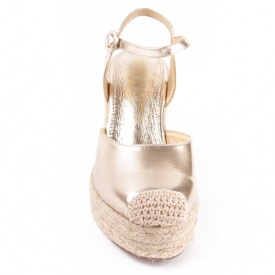 Montevita Balenci Wedge Espadrille Gold - Image 4