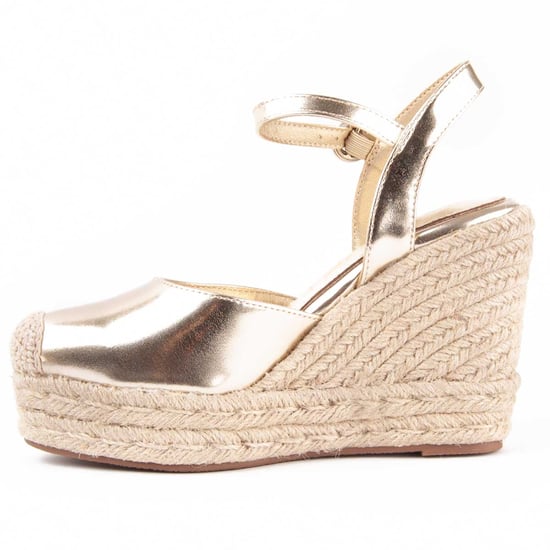 Montevita Balenci Wedge Espadrille Gold - Image 5