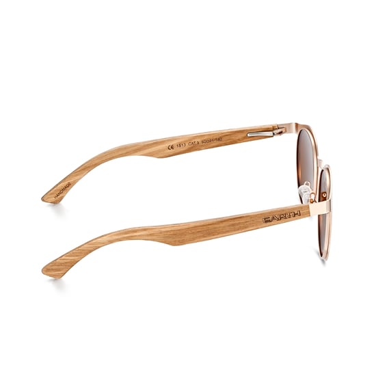 Earth Wood Reine Polarisierte Sonnenbrille - Walnuss/Braun - Image 3