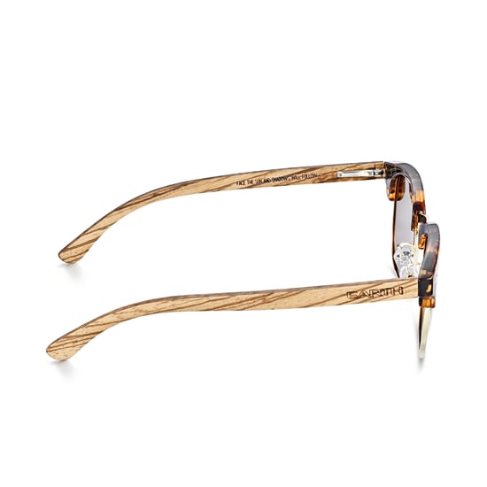 Earth Wood Marokopa Polarisierte Sonnenbrille - Zebra/Braun - Image 3