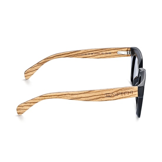 Earth Wood Antalya Polarisierte Sonnenbrille - Zebra/Grau - Image 3