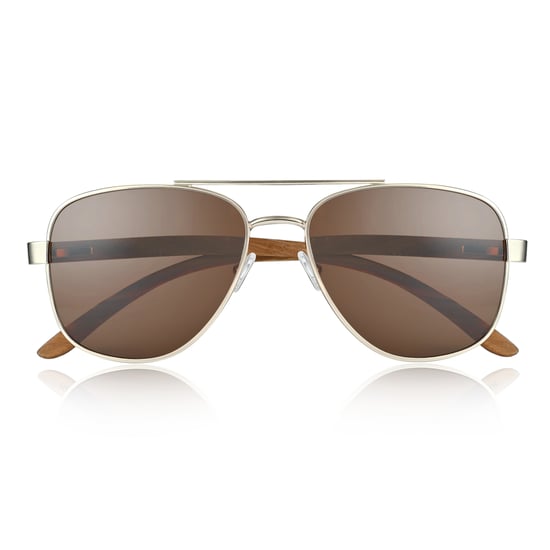 Earth Wood Kotor Polarisierte Sonnenbrille - Zebra/Braun - Image 2