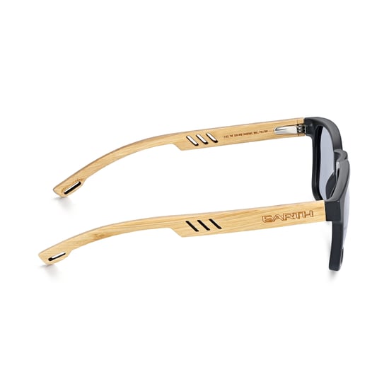Earth Wood Haven Polarisierte Sonnenbrille - Bambus/Grau - Image 3