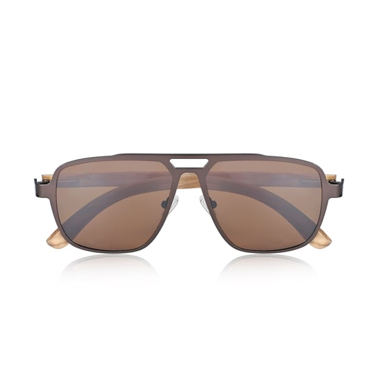 Earth Wood Avila Polarisierte Sonnenbrille - Zebra/Braun - Image 2