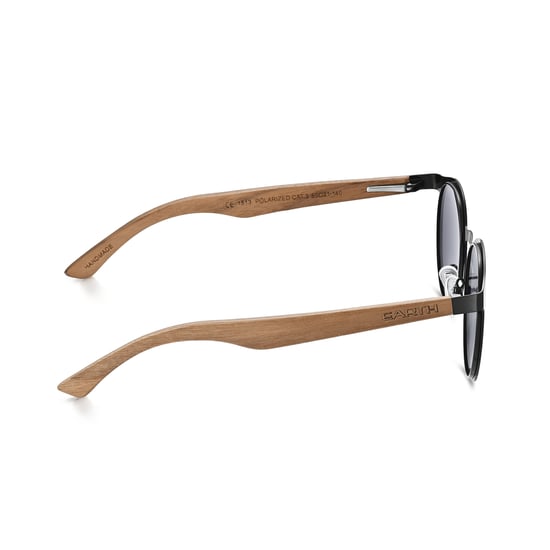 Earth Wood Reine Polarisierte Sonnenbrille - Dunkelbraun/Schwarz - Image 3
