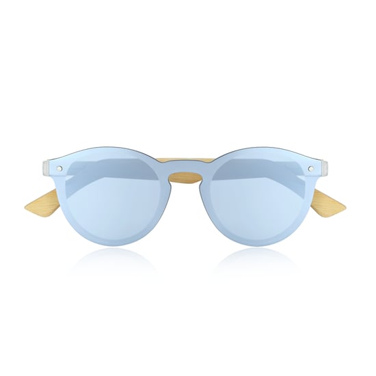 Earth Wood Tulum Polarisierte Sonnenbrille - Bambus/Silber - Image 2