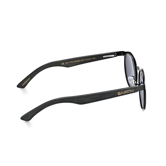 Earth Wood Reine Polarisierte Sonnenbrille - Schwarz/Schwarz - Image 3
