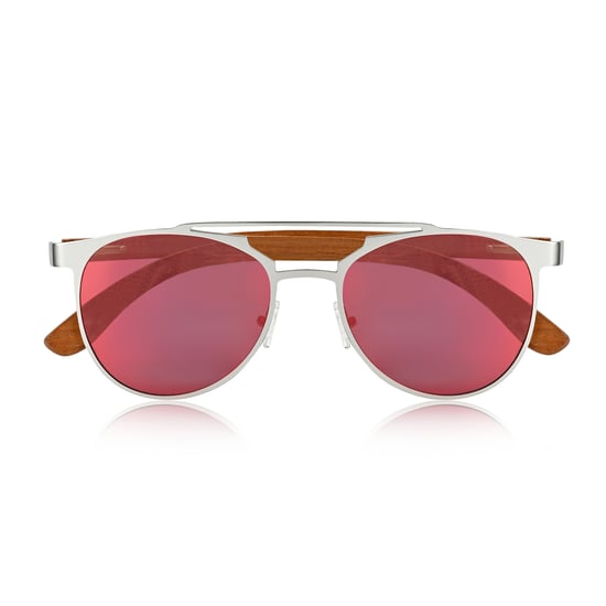 Earth Wood Positano Polarisierte Sonnenbrille - Redwood/Orange-Gelb - Image 2