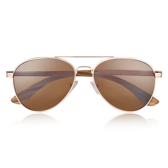 Earth Wood Sayulita Polarisierte Sonnenbrille - Zebra/Braun - Image 2