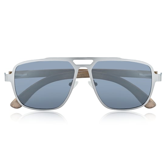 Earth Wood Avila Polarisierte Sonnenbrille - Dunkelbraun/Schwarz - Image 2