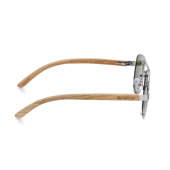 Earth Wood Kotor Polarisierte Sonnenbrille - Bambus/Blau - Image 3