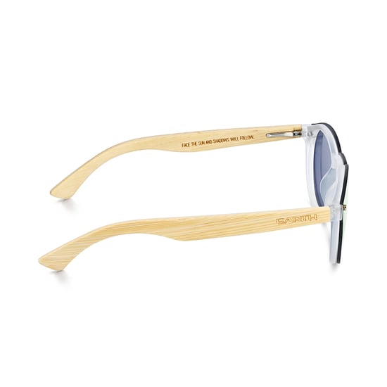 Earth Wood Tulum Polarisierte Sonnenbrille - Bambus/Grün - Image 3