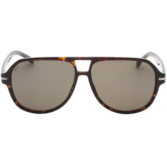 Hugo Boss - Sonnenbrille mit havannabraunem Rahmen und grauen Gläsern - Image 1