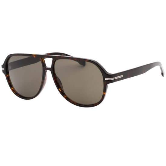 Hugo Boss - Sonnenbrille mit havannabraunem Rahmen und grauen Gläsern - Image 2