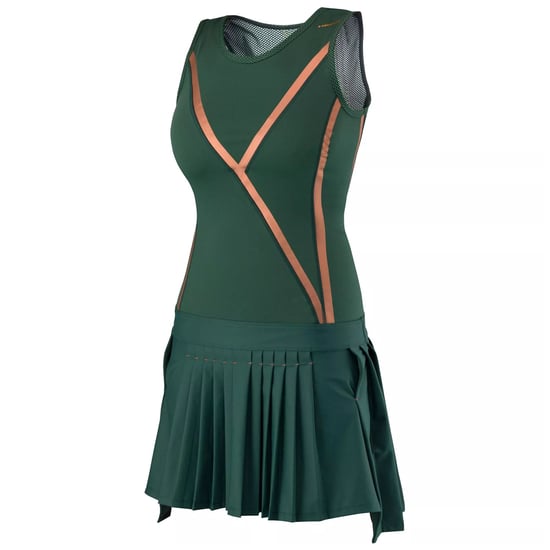 Head Performance CT Damen Grün Tennis Kleid - Image 1