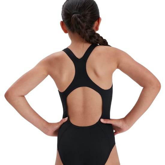 Speedo - "Medalist" Badeanzug für Mädchen (Schwarz/Weiß) - Image 2