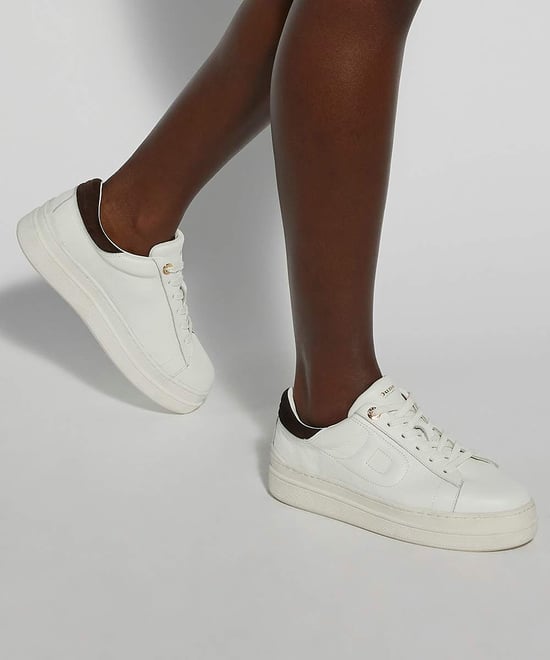 Dune Eden Damen Sneaker Aus Weißem Leder - Image 3