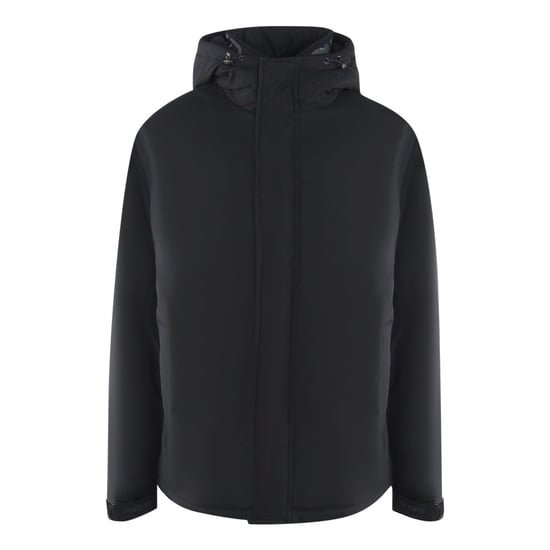 Ice Iceberg - Schlichte schwarze Jacke mit Kapuze - Image 1