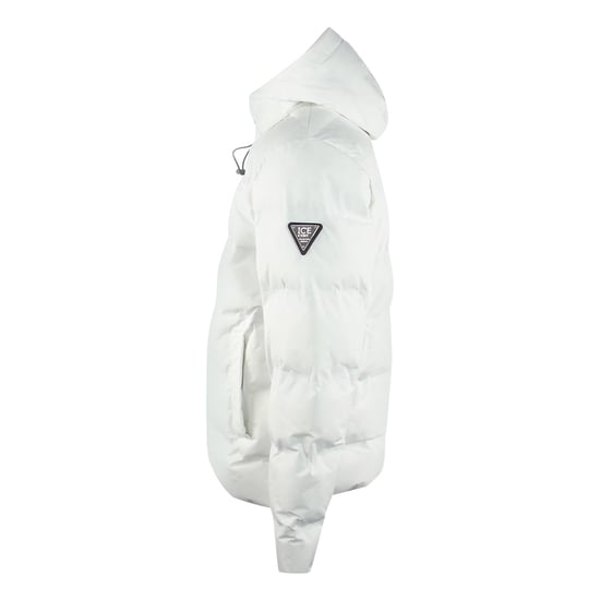 Ice Iceberg - Einfarbige, wattierte weiße Jacke - Image 3