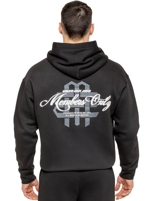 Enzo Milano | Herren übergroßer bedruckter Hoodie - Image 2