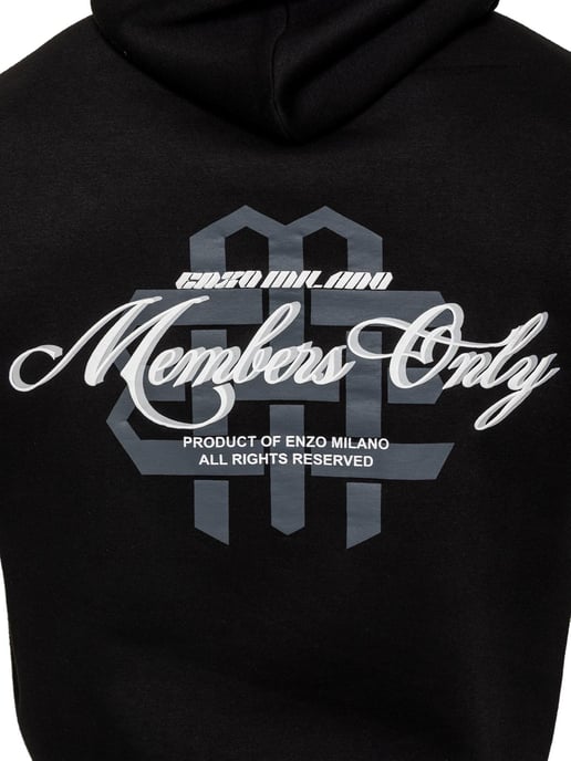 Enzo Milano | Herren übergroßer bedruckter Hoodie - Image 4