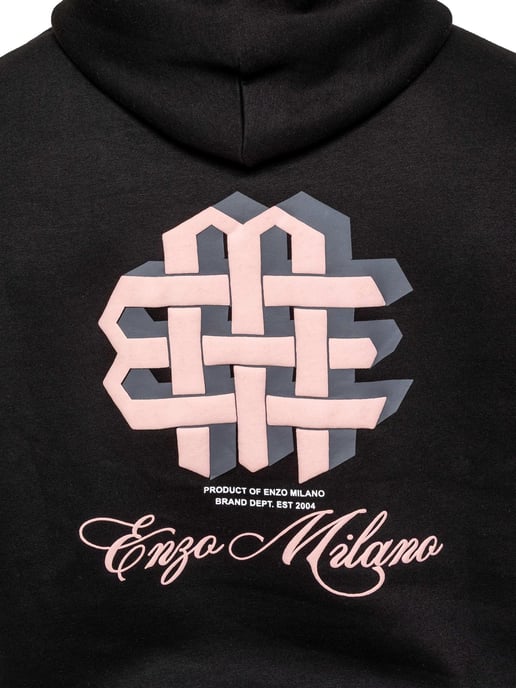 Enzo Milano | Herren übergroßer bedruckter Hoodie - Image 3
