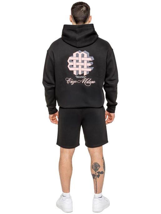 Enzo Milano | Herren übergroßer bedruckter Hoodie - Image 5