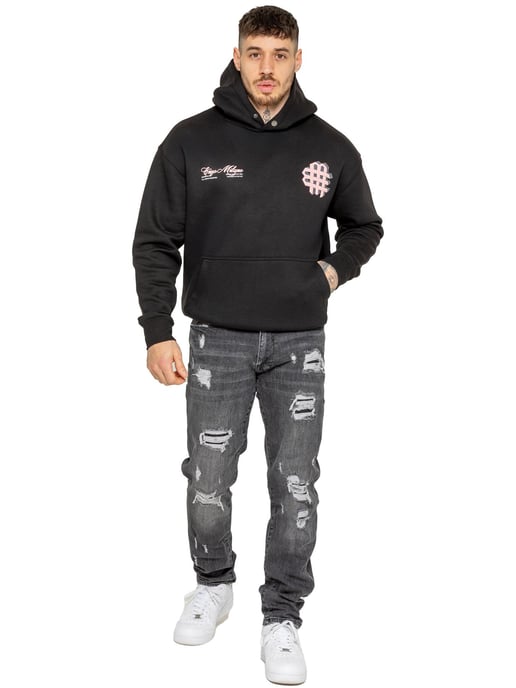 Enzo Milano | Herren übergroßer bedruckter Hoodie - Image 6