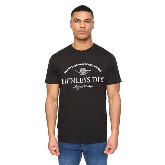 Henleys - "Henclose" T-Shirt für Herren (Schwarz) - Image 1
