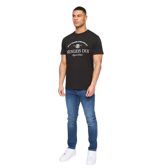 Henleys - "Henclose" T-Shirt für Herren (Schwarz) - Image 3