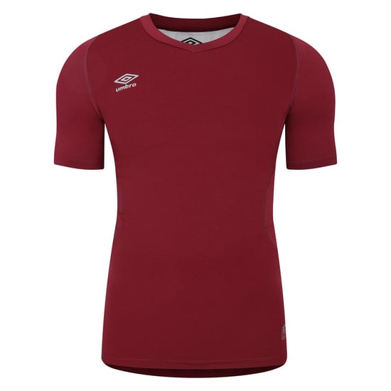 Umbro - "Elite" Base Layer Oberteil V-Ausschnitt für Herren/Damen Unisex (Weinrot) - Image 1