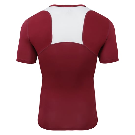Umbro - "Elite" Base Layer Oberteil V-Ausschnitt für Herren/Damen Unisex (Weinrot) - Image 2