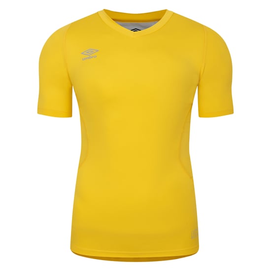Umbro - "Elite" Base Layer Oberteil V-Ausschnitt für Herren/Damen Unisex (Gelb) - Image 1