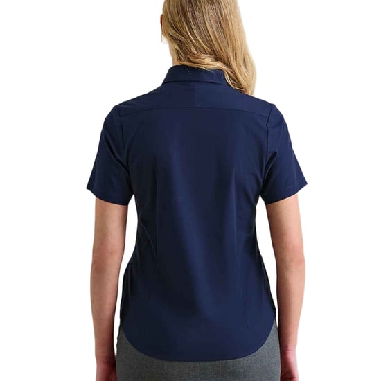 Premier - "Supreme" Formelles Hemd für Damen kurzärmlig (Marineblau) - Image 2