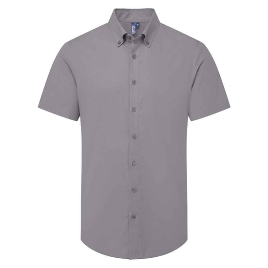 Premier - "Supreme" Formelles Hemd für Herren kurzärmlig (Stahl) - Image 1