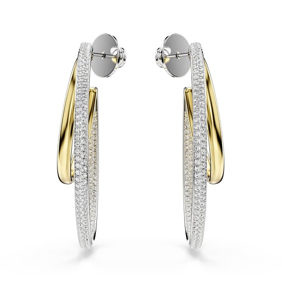 Swarovski 'Hyperbola' Damen Ohrstecker aus Metall - Silber/Gold 5702400 - Image 2