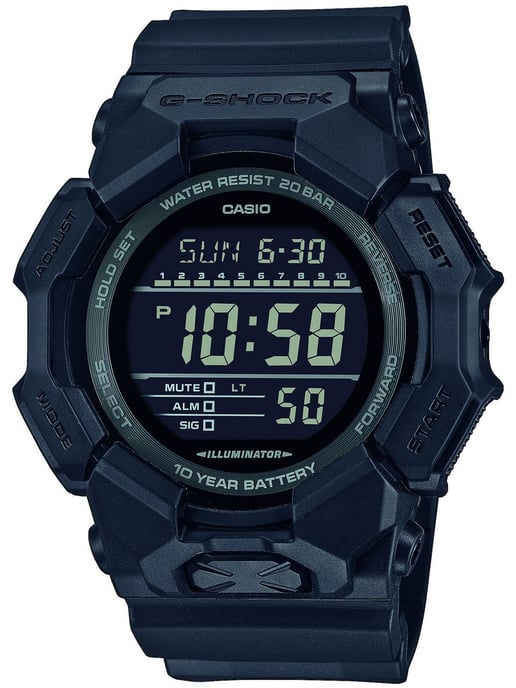 Casio G-Shock Herren Schwarz Uhr GD-010-1A1ER - Image 1