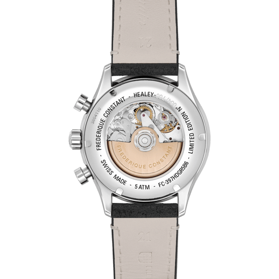 Frédérique Constant Vintage Rally Healey Limited Edition Herren Schwarz Uhr FC-397HDGR5B6 - Image 2
