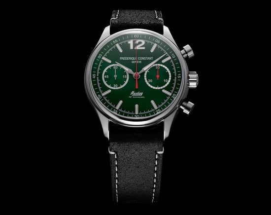Frédérique Constant Vintage Rally Healey Limited Edition Herren Schwarz Uhr FC-397HDGR5B6 - Image 3